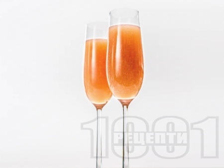 Cherry Mimosa (черешова Мимоза) - коктейл с шампанско - снимка на рецептата